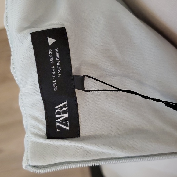 Zara gorgeous Strapless Dress in mint side Cut Outs w/Bows Size L new with tags - Picture 7 of 9